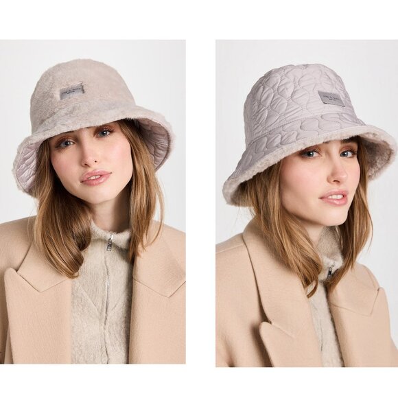 NWT Rag & Bone Addison Reversible Bucket Hat RAG & BONE Addison reversible quilted shell and faux  main image 2